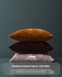 Luxury Holland Velvet 220 GSM Fabric | Soft, Durable & Elegant Finish | 58” Width  in Surat